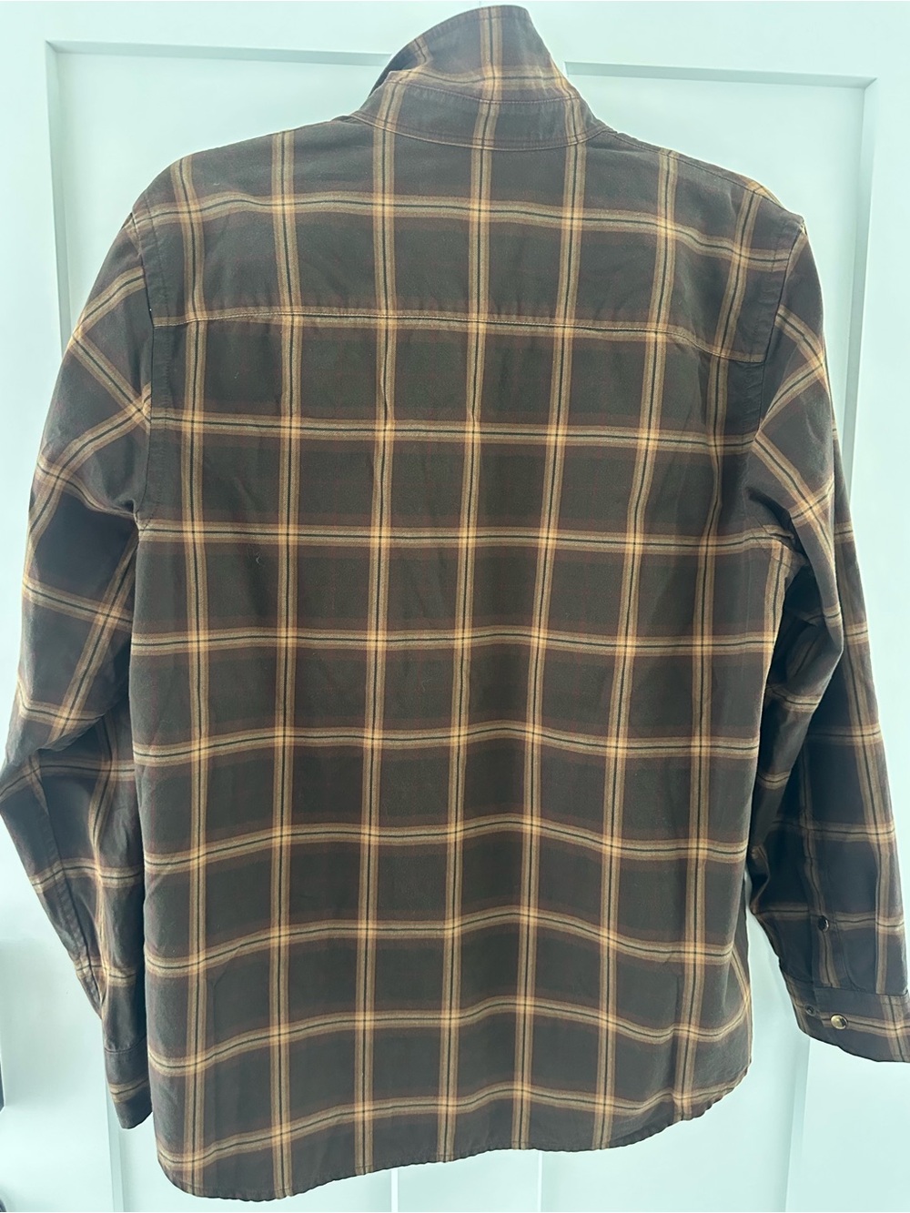 Vintage Gold snap Ralph Lauren Plaid Button-Down - Picture 8 of 8
